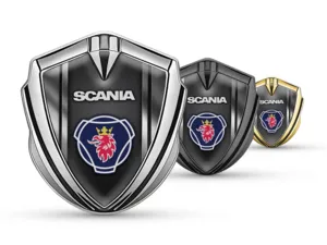 Scania Metal Emblema Insignia Mínimo Forma Global Ajuste